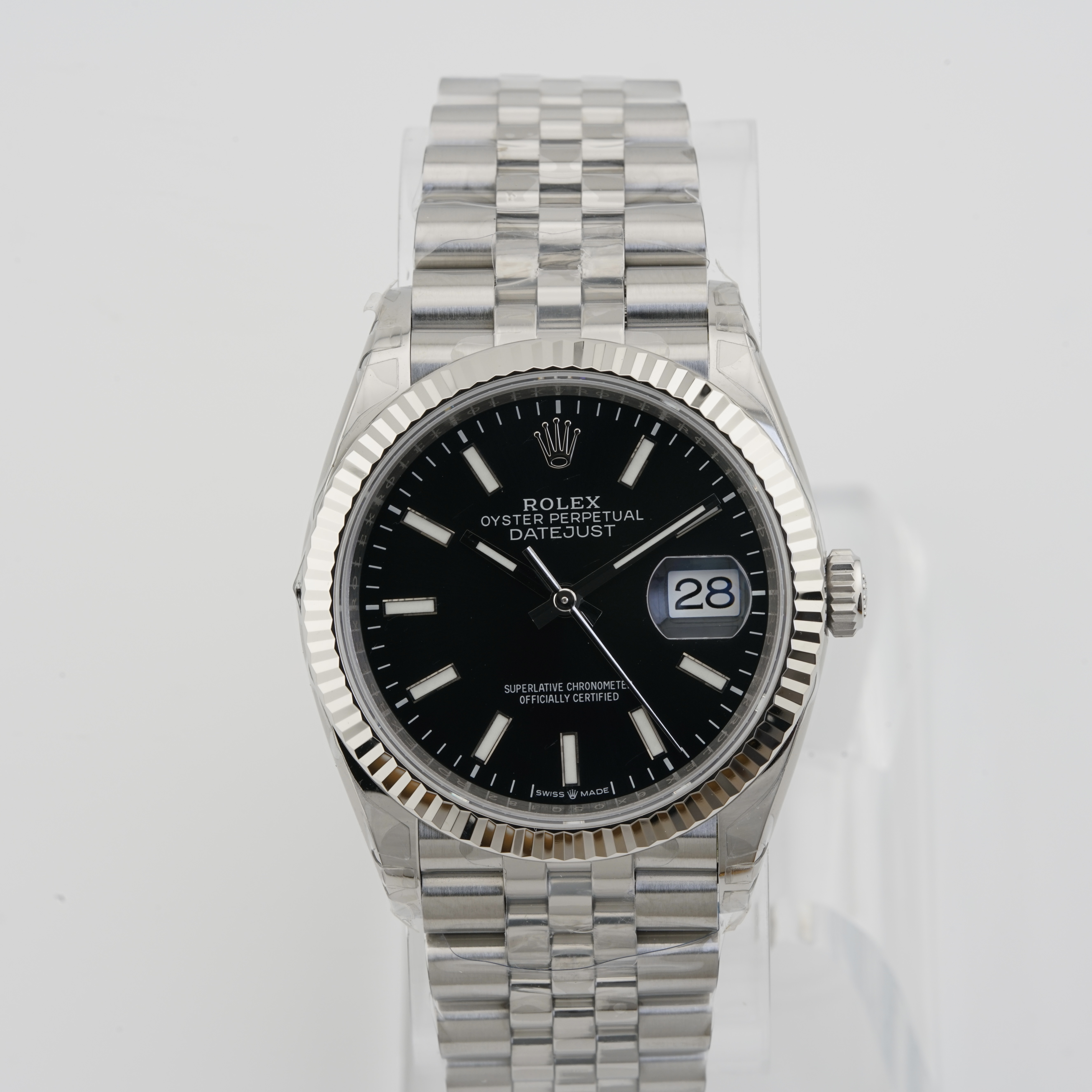 VSF Rolex Datejust 126234 — Black Dial, Fluted Bezel, 36mm (Jubilee) · Cal. DD3235 — photo 1