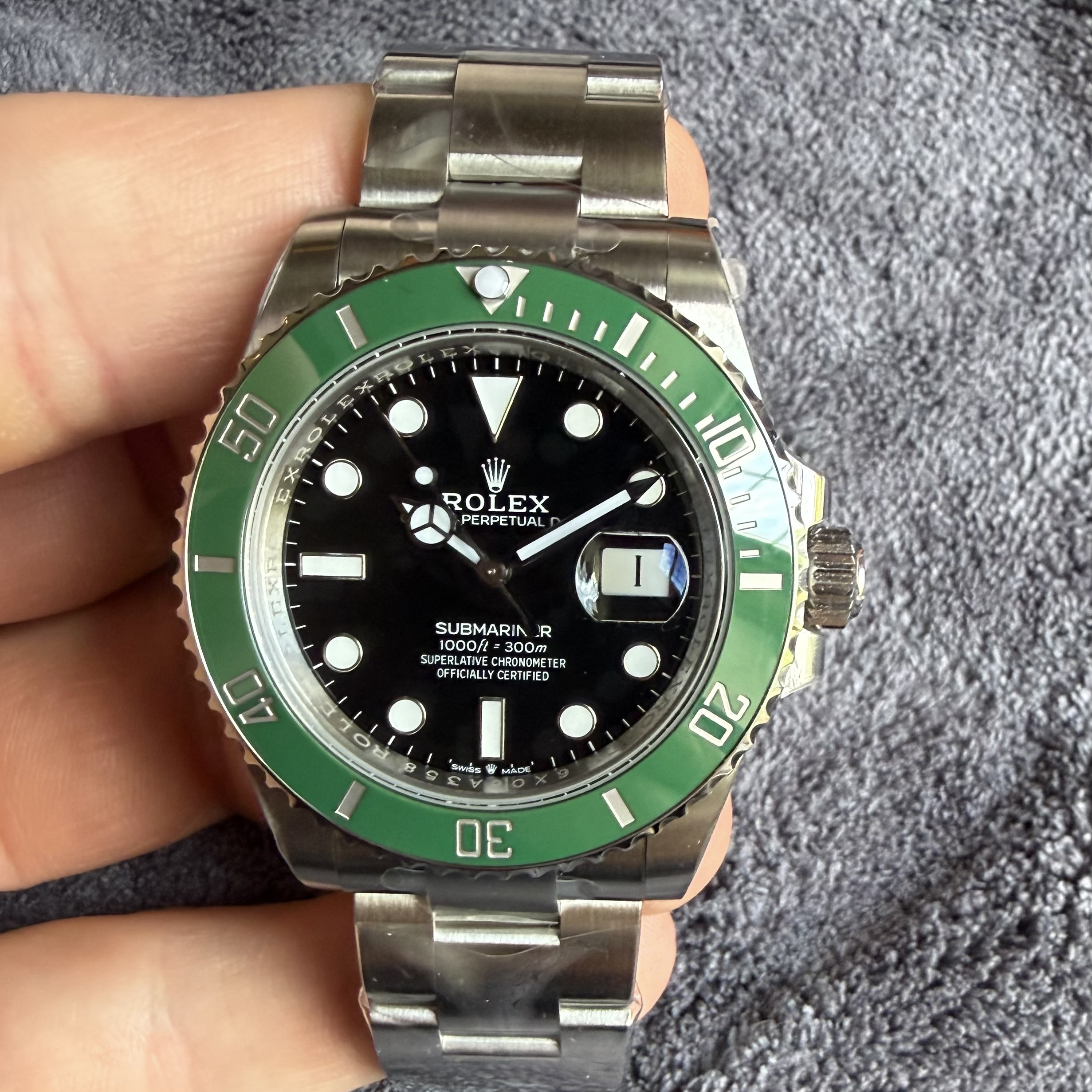 VSF Rolex Submariner "Starbucks" 126610LV — Green Ceramic Bezel, 41mm · Cal. DD3235 · Unit #3 — P4PXG — photo 1