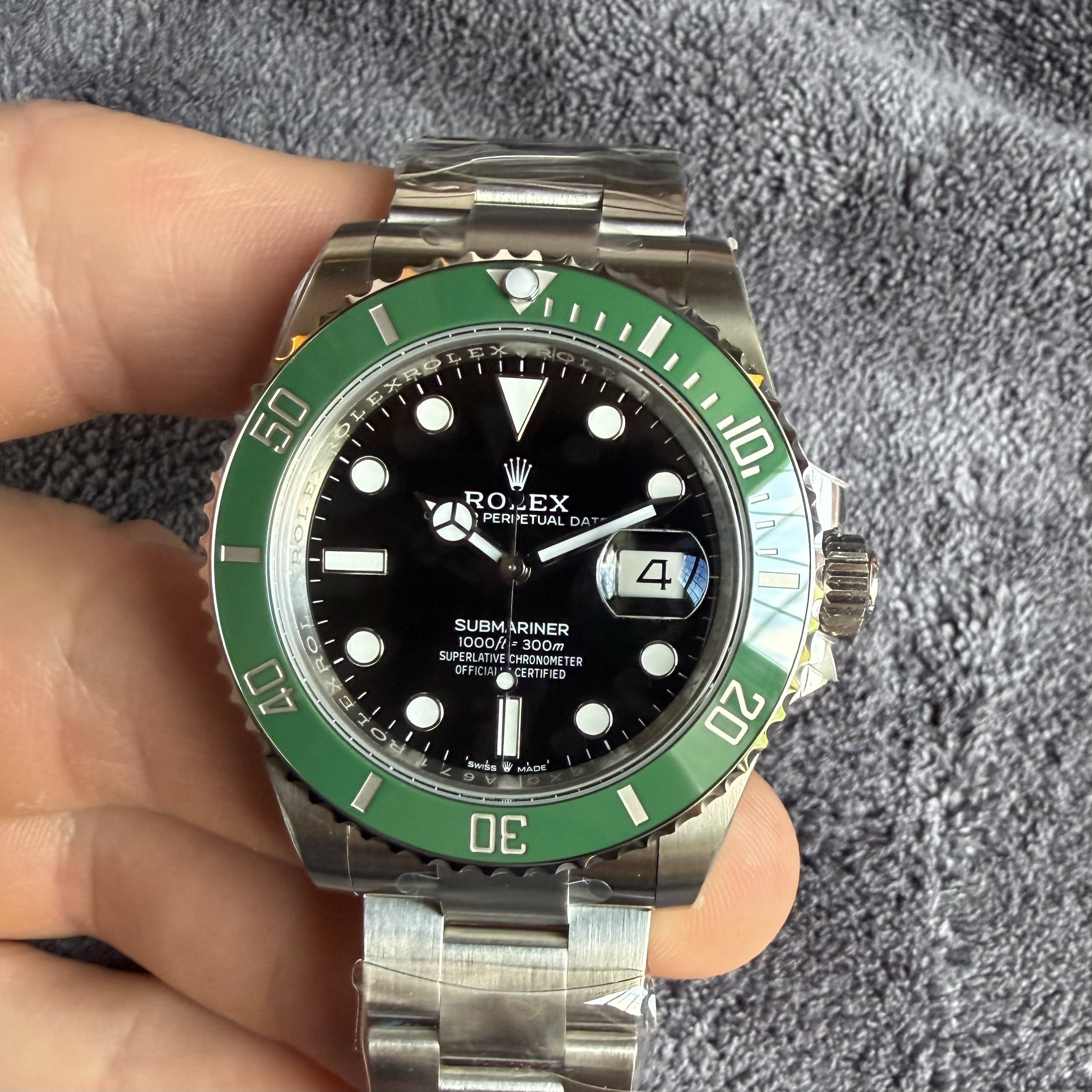 VSF Rolex Submariner "Starbucks" 126610LV — Green Ceramic Bezel, 41mm · Cal. DD3235 · Unit #1 — AJJME — photo 1