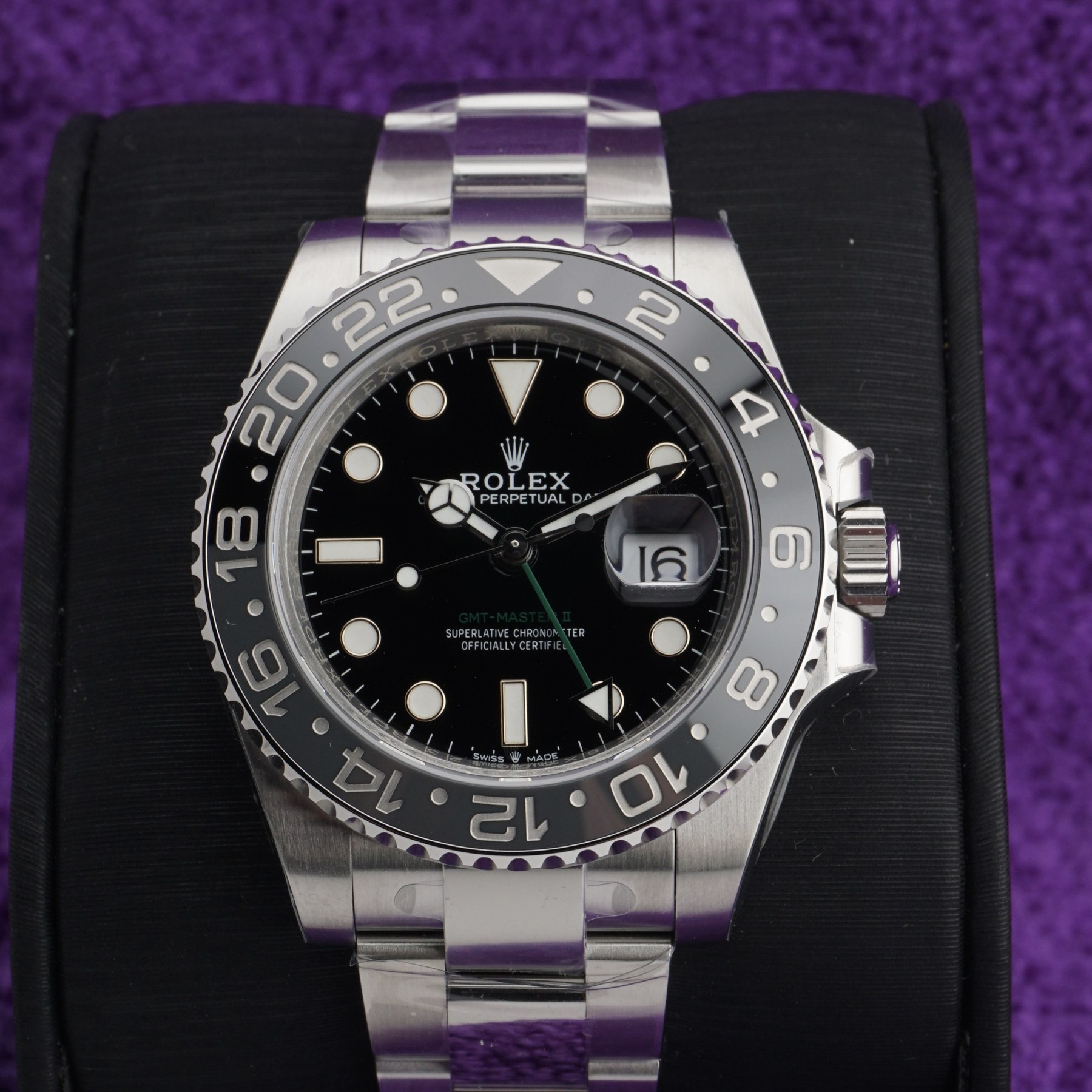 VSF Rolex GMT-Master II "Bruce Wayne" 126710GRNR — Black/Grey Bezel (Oyster Bracelet)
