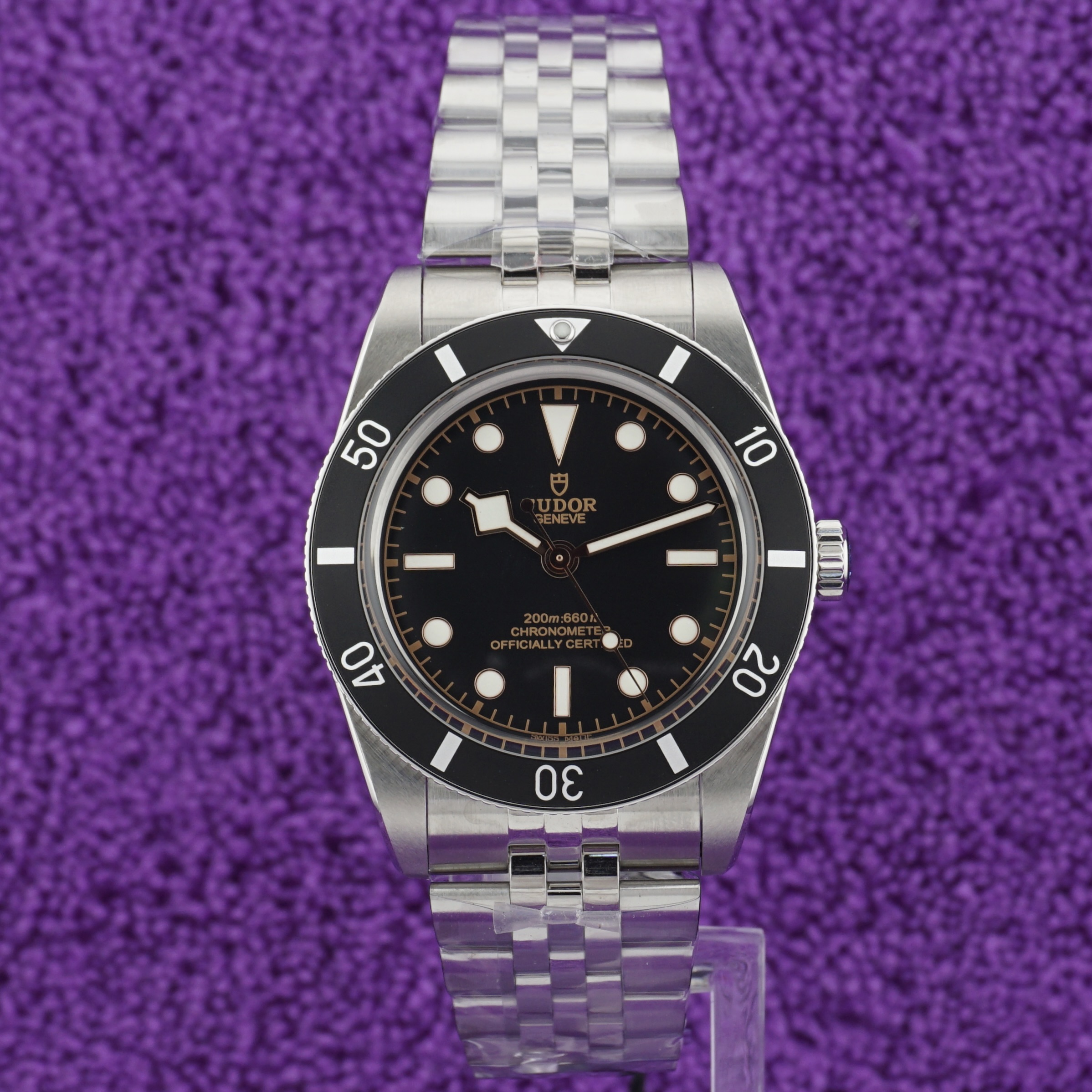 ZF Tudor Black Bay 54 79000N — Black Dial, 37mm (Jubilee Bracelet, T-Fit Clasp)