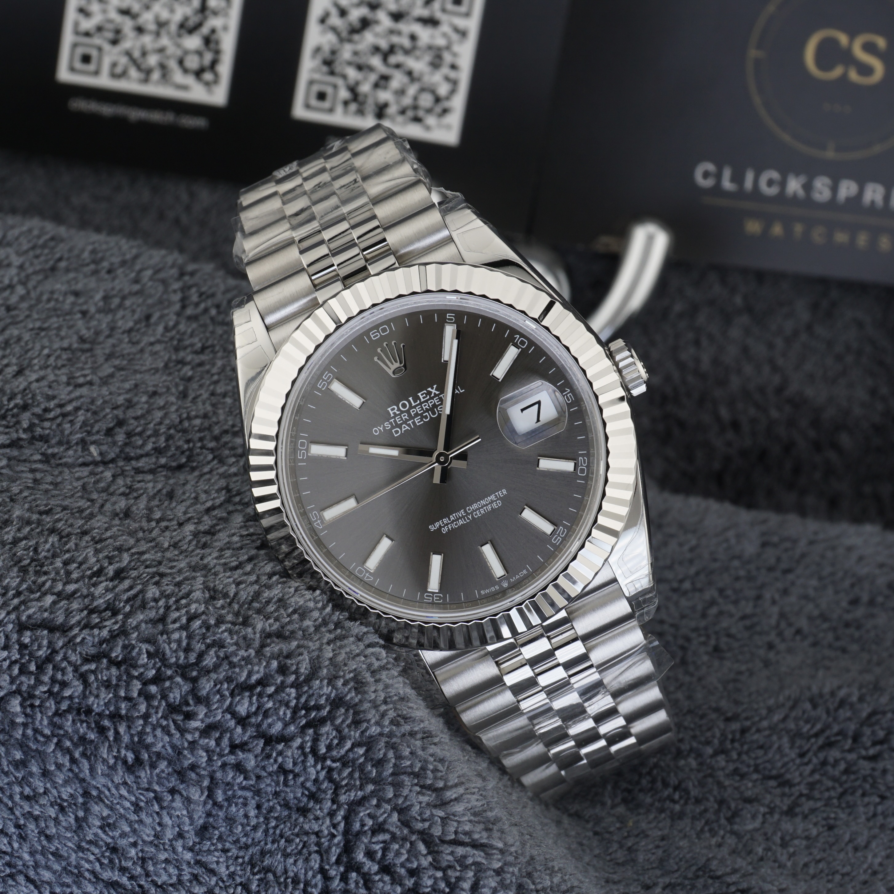 VSF Rolex Datejust 41 126334 — Silver Dial (Fluted Bezel, Jubilee) Watch #1 — photo 1