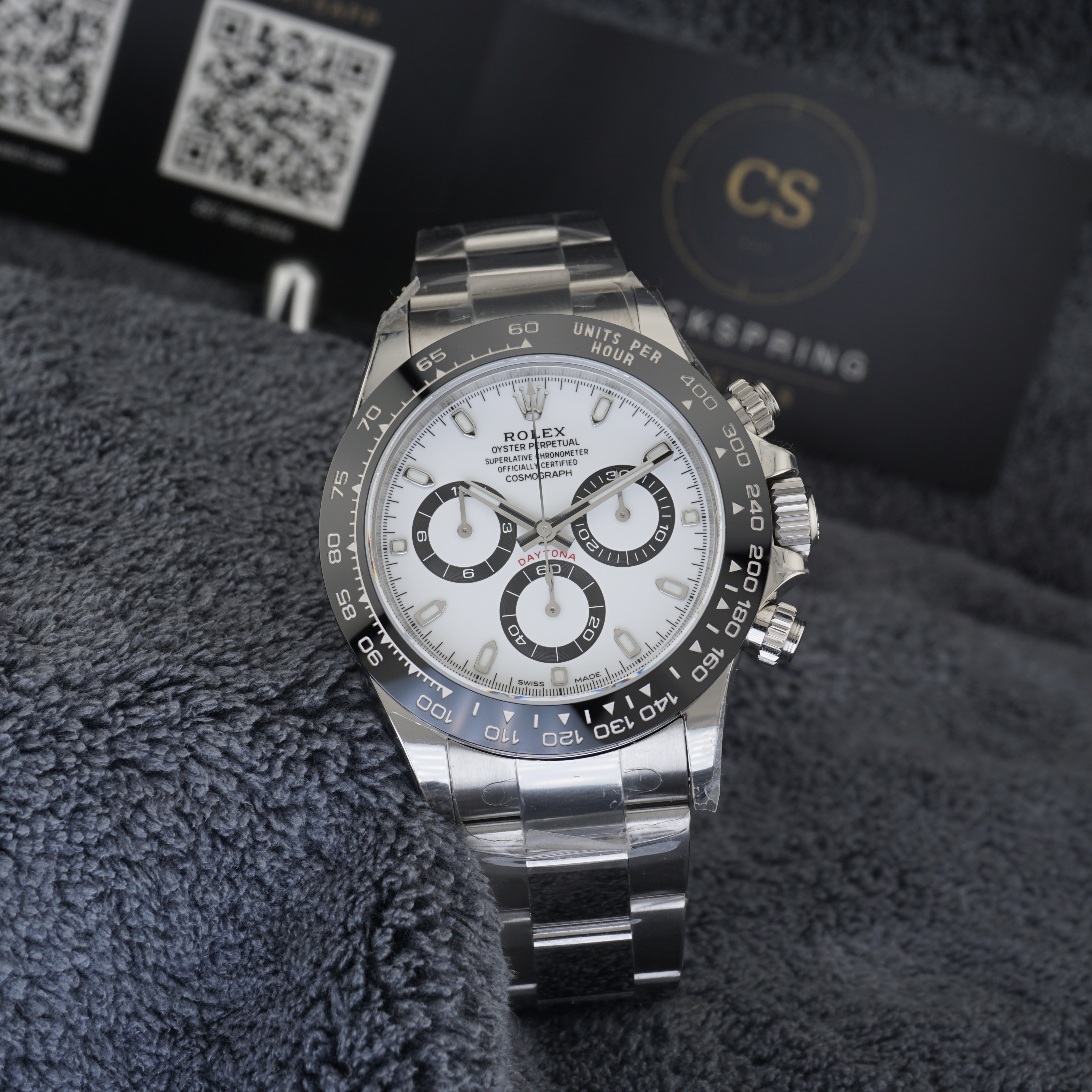 VSF Rolex Daytona 116520 — White "Panda" Dial, Black Ceramic Bezel (11-series)