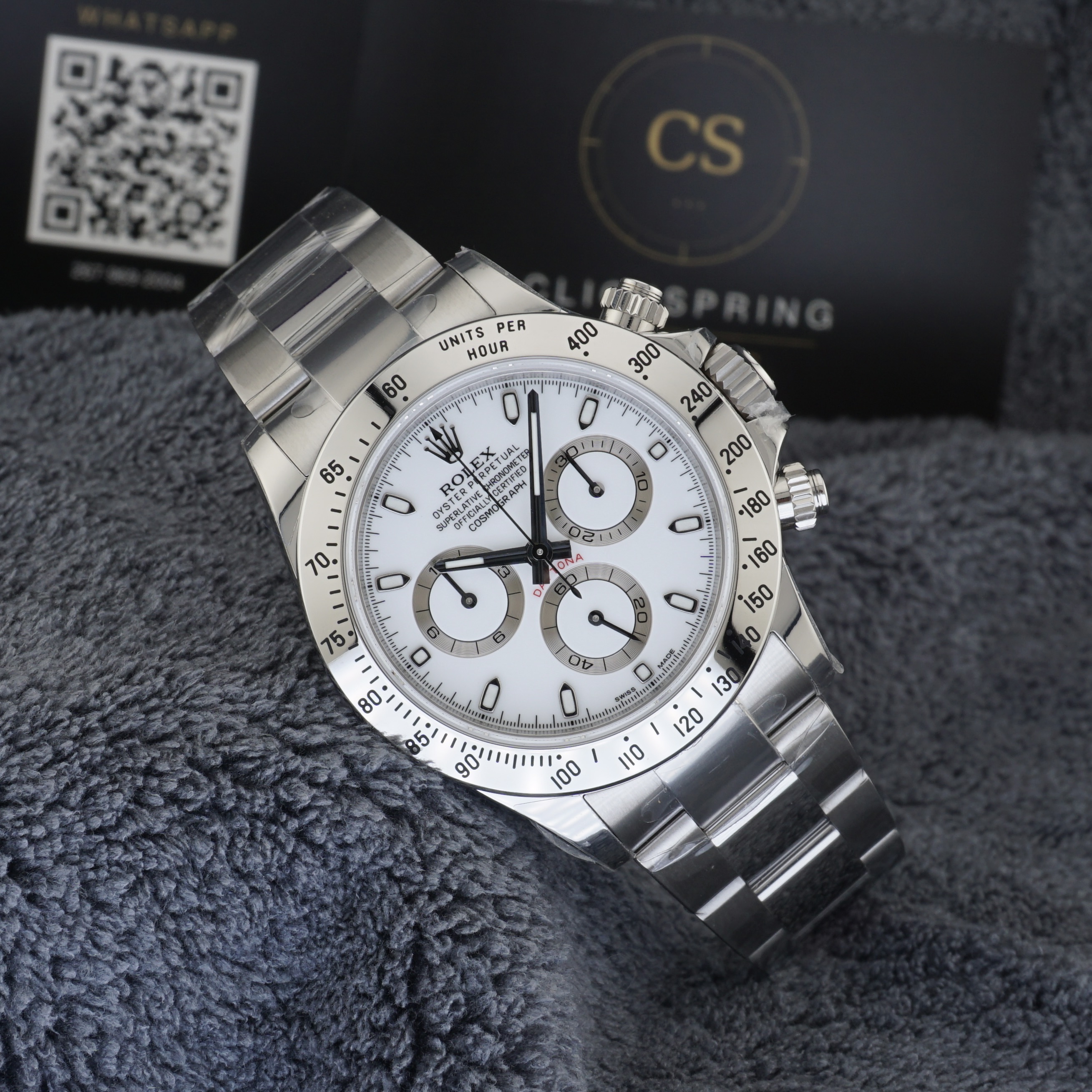 VSF Rolex Daytona 116520 — White Dial, Stainless Steel Bezel, 40mm (11-Series, Cal. DD4130)