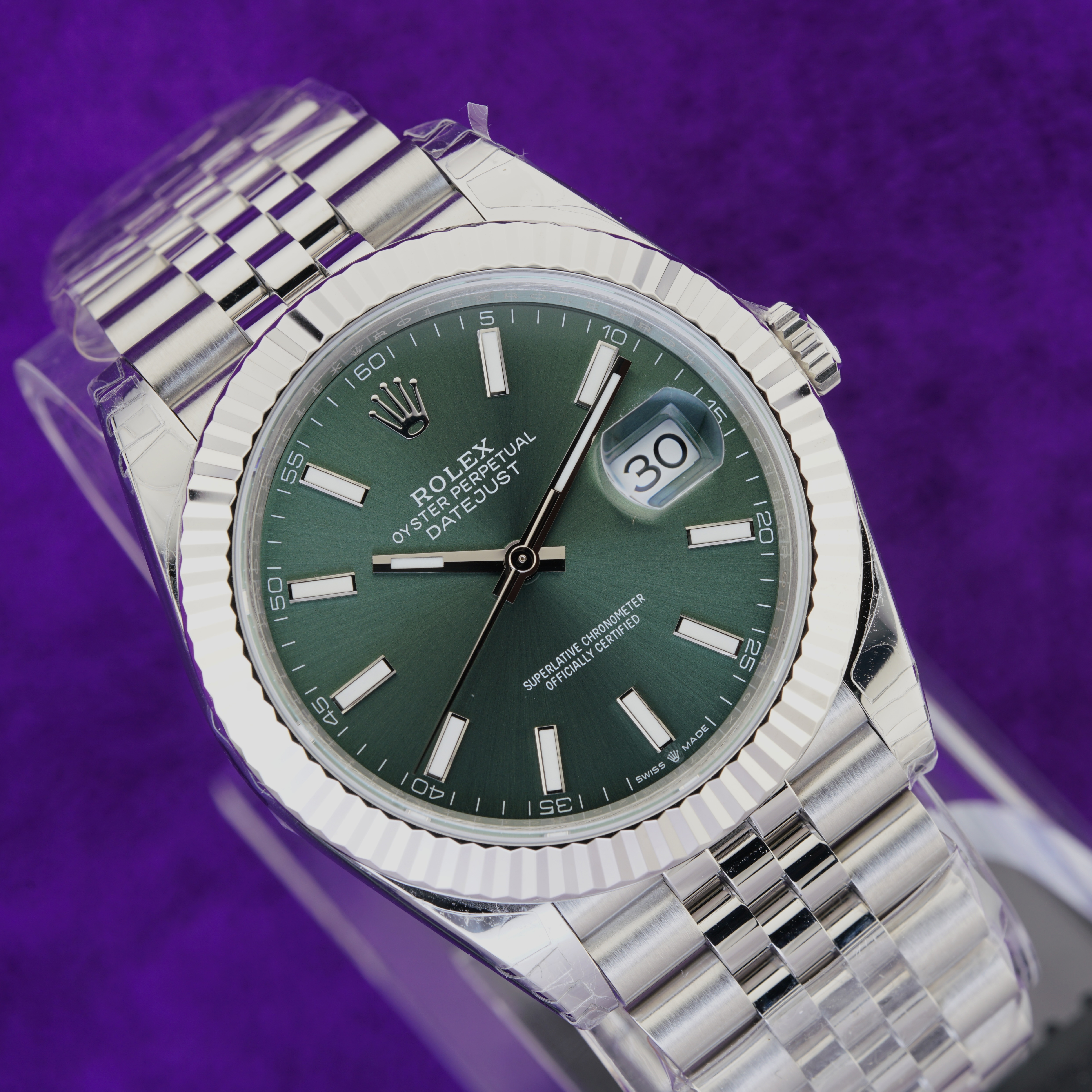 VSF Rolex Datejust 41 126334 — Green Dial, 41mm · Cal. DD3235 — photo 1