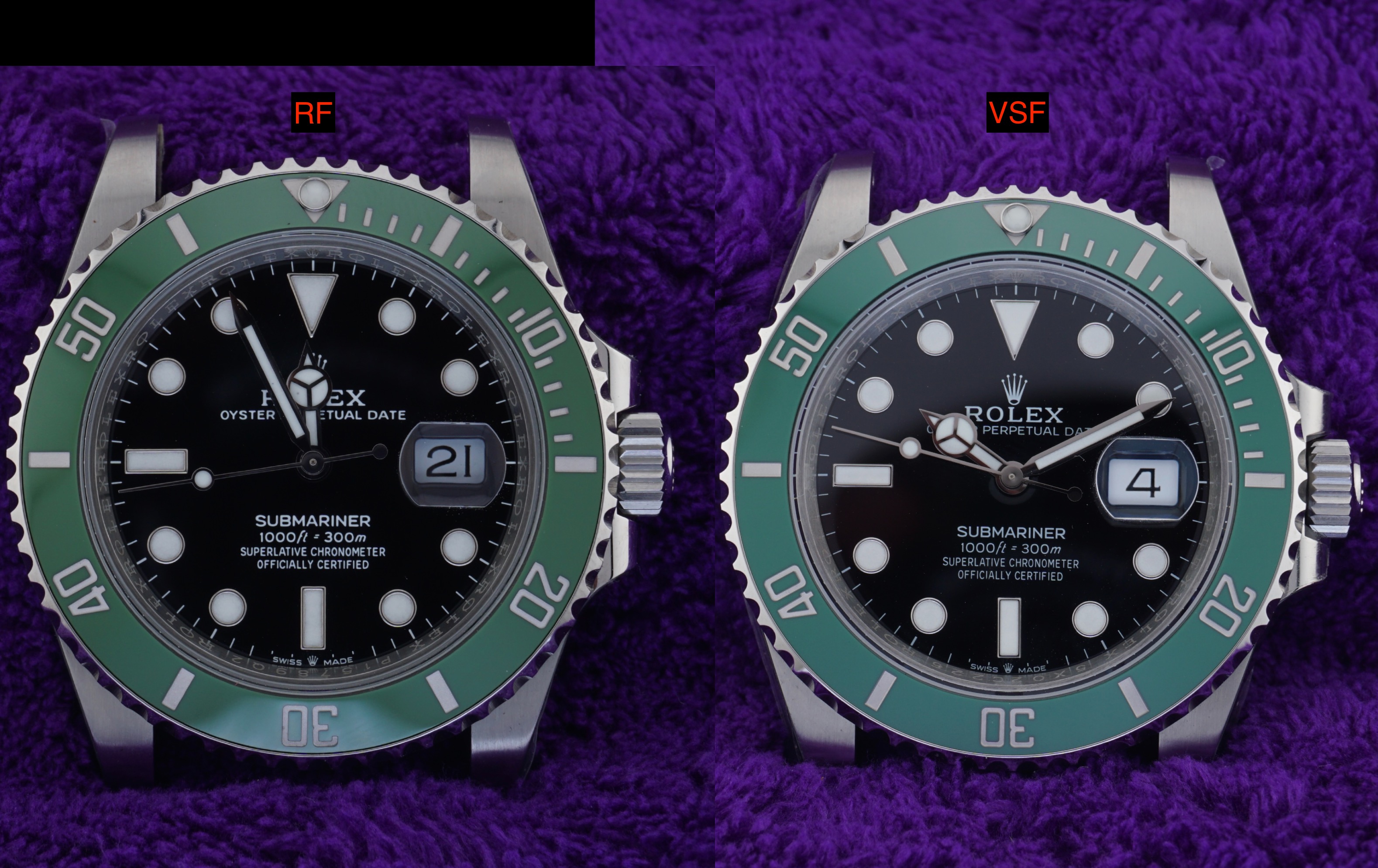 [Comparison] Rich Factory (RF) vs VSF Starbucks Submariner