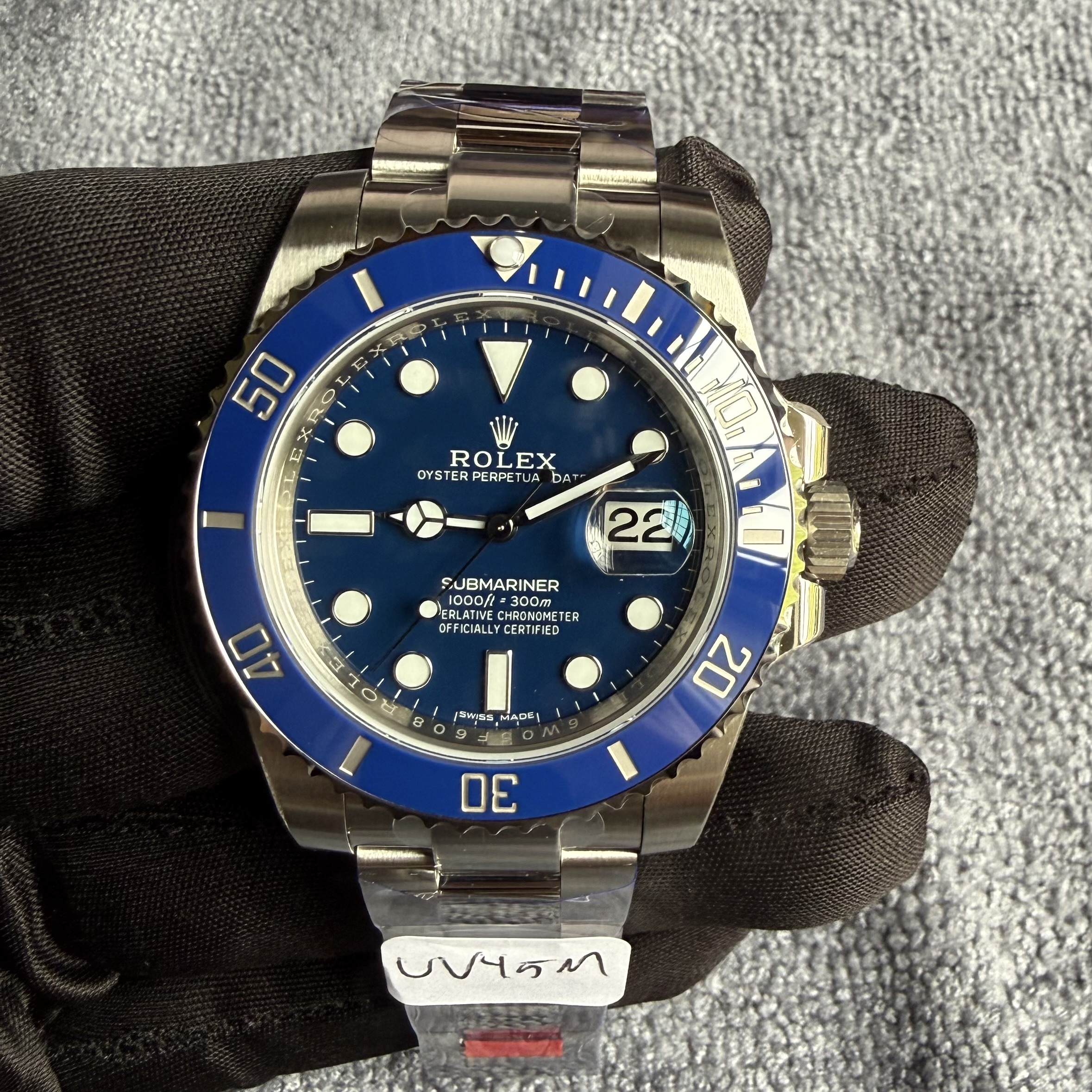 VSF Rolex Submariner Date "Smurf" 116619LB — Blue Dial, Blue Ceramic Bezel, 40mm (Oyster) · Cal. DD3135 · Unit #2 — XQW93 — photo 1