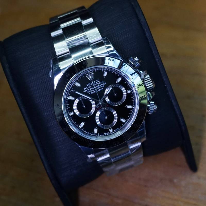 VSF Rolex Daytona 116520 — Black Dial, Stainless Steel Bezel, 40mm (11-Series) · Cal. DD4130