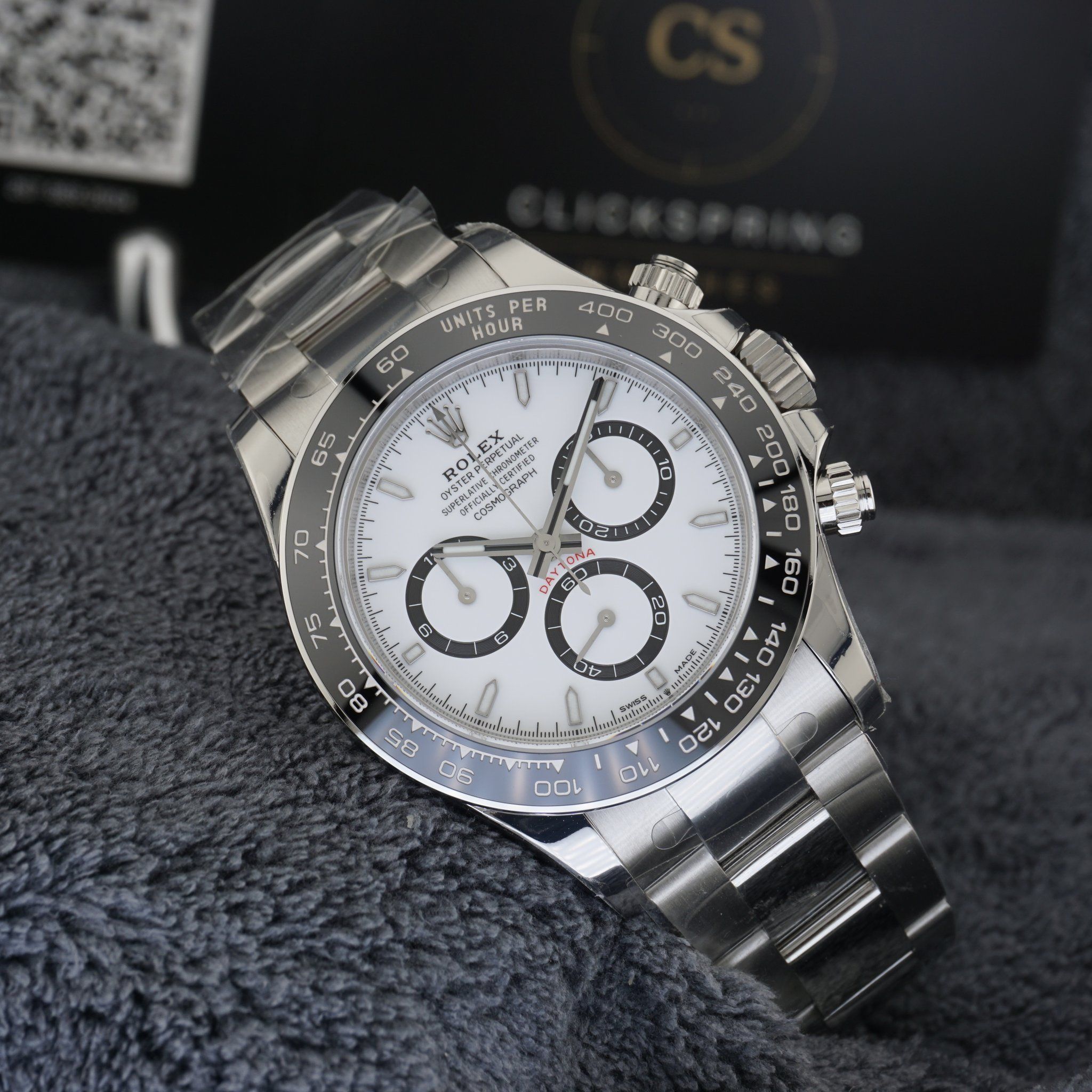 VSF Rolex Daytona "Panda" 126500LN — White Dial, Black Ceramic Bezel, 40mm · Cal. DD4131