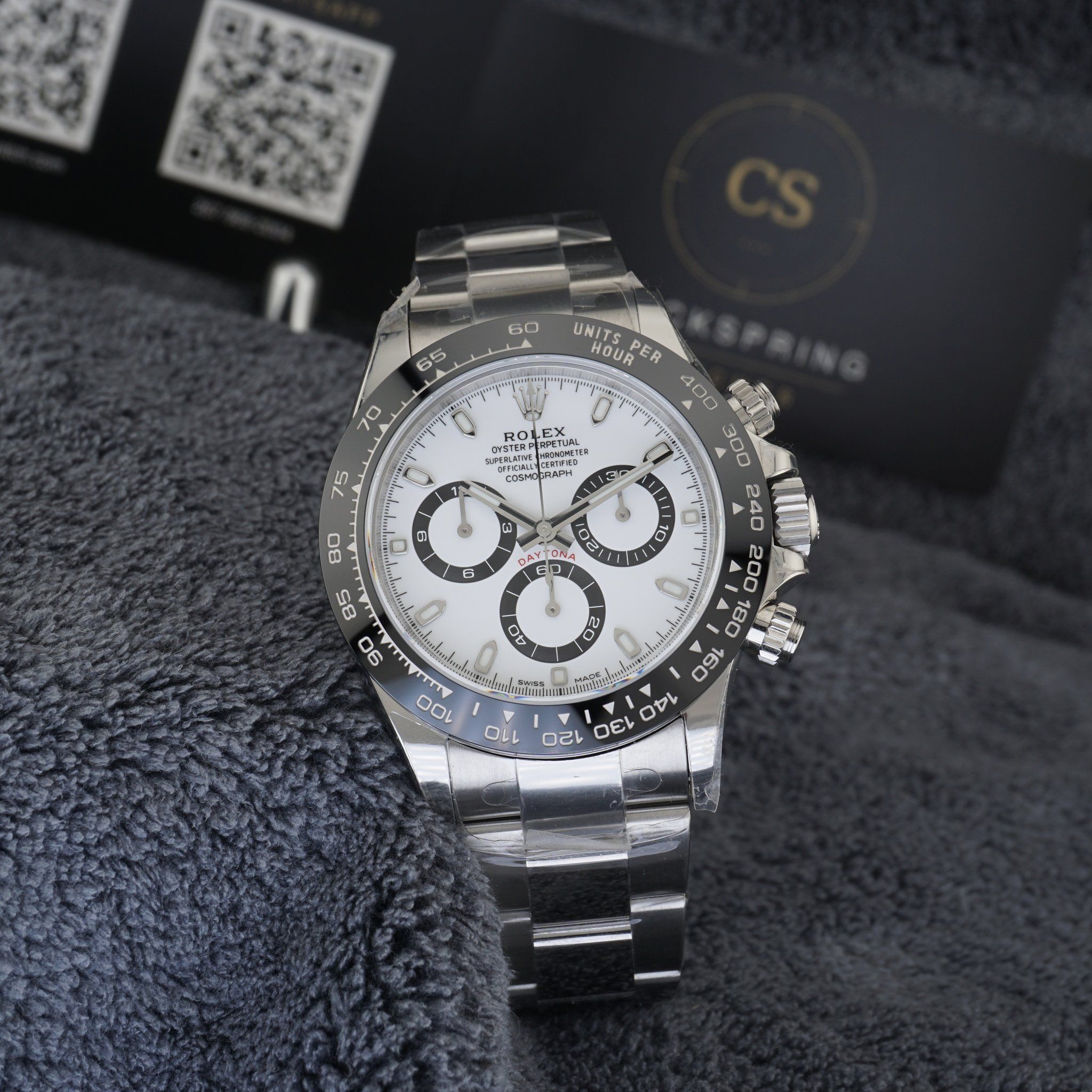 VSF Rolex Daytona "Panda" 116520 — White Dial, Black Ceramic Bezel, 40mm (11-Series) · Cal. DD4130