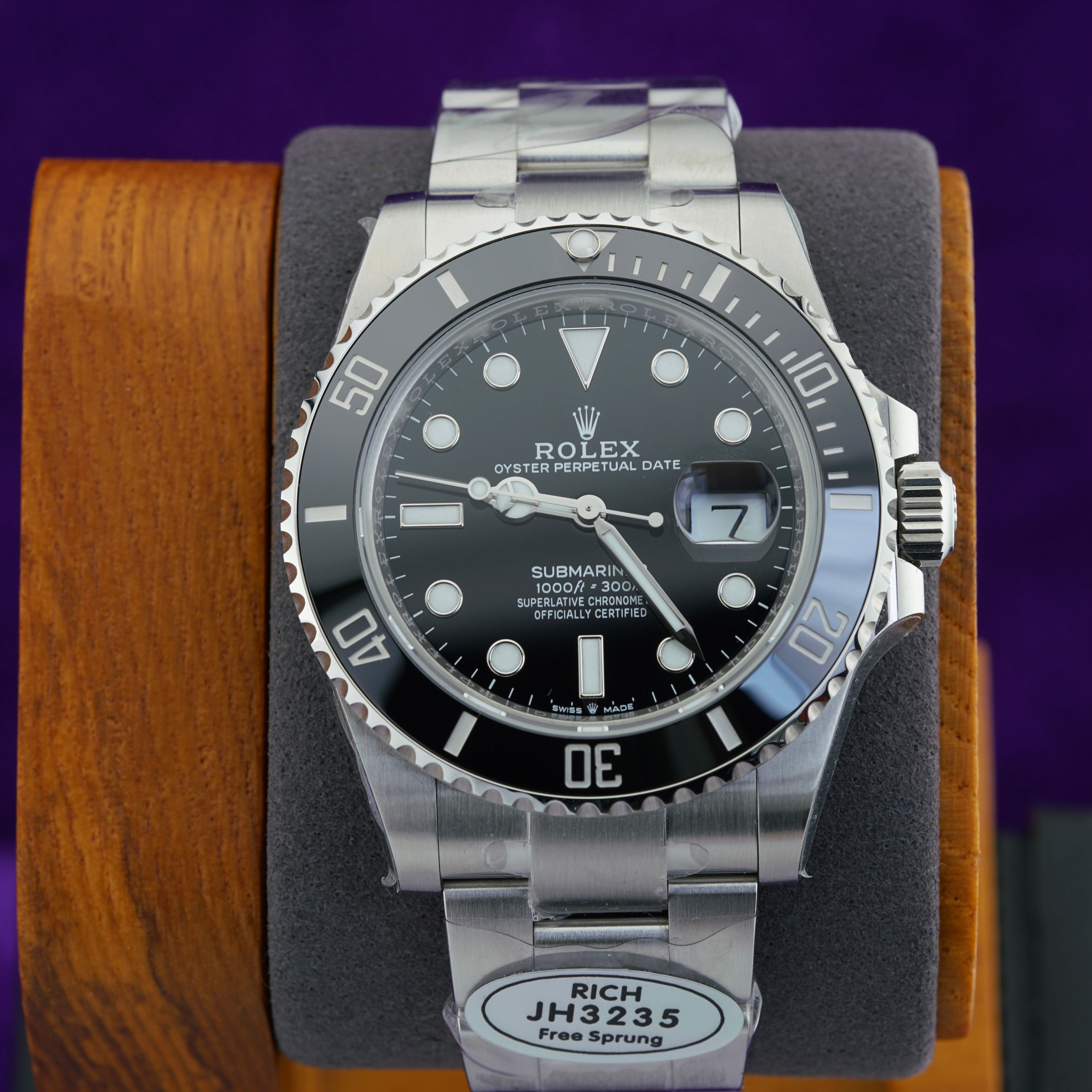 RF Rolex Submariner Date Black 126610LN — 41mm · Cal. JH3235