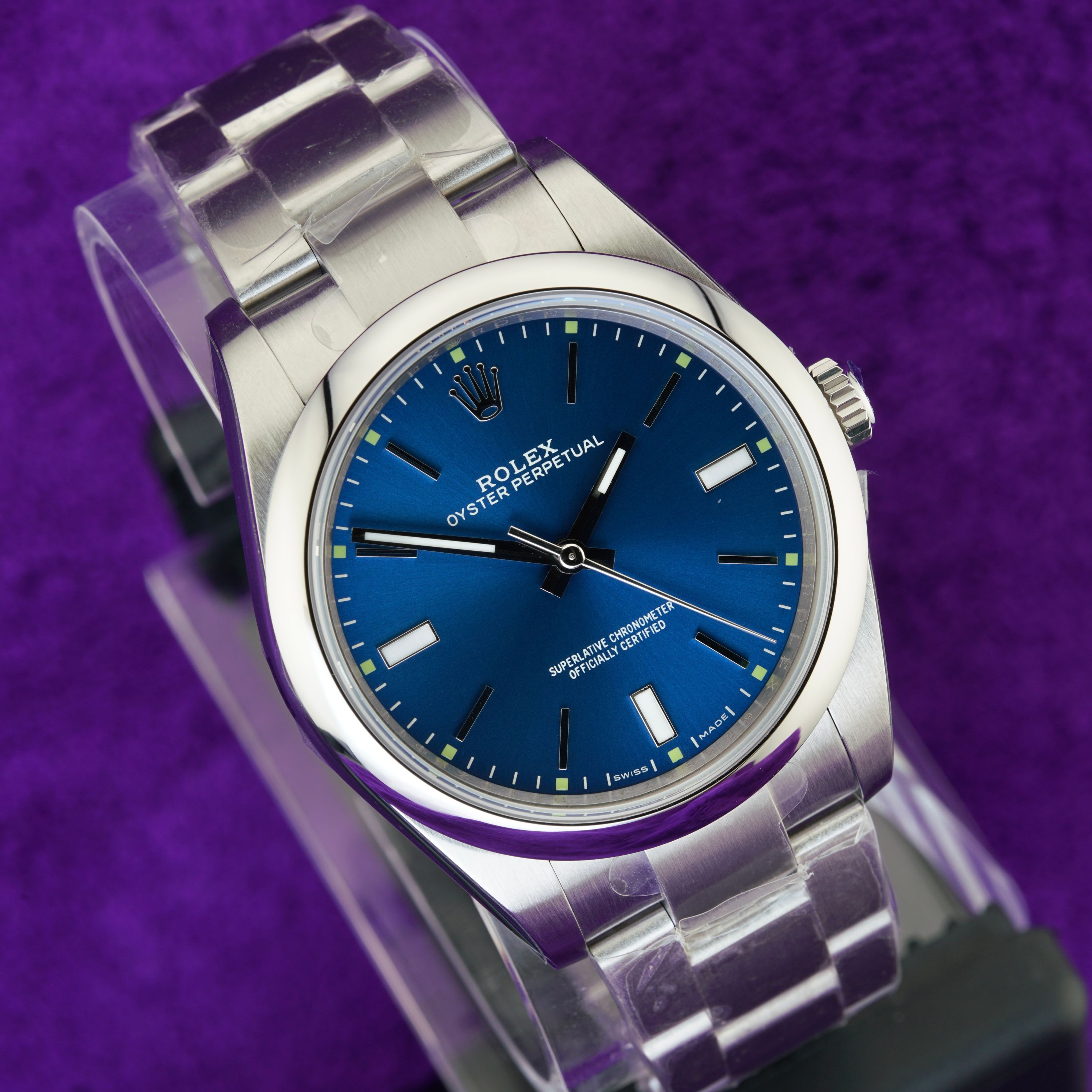 BPF Rolex Oyster Perpetual 39 114300 — Blue Dial · Cal. VR3132